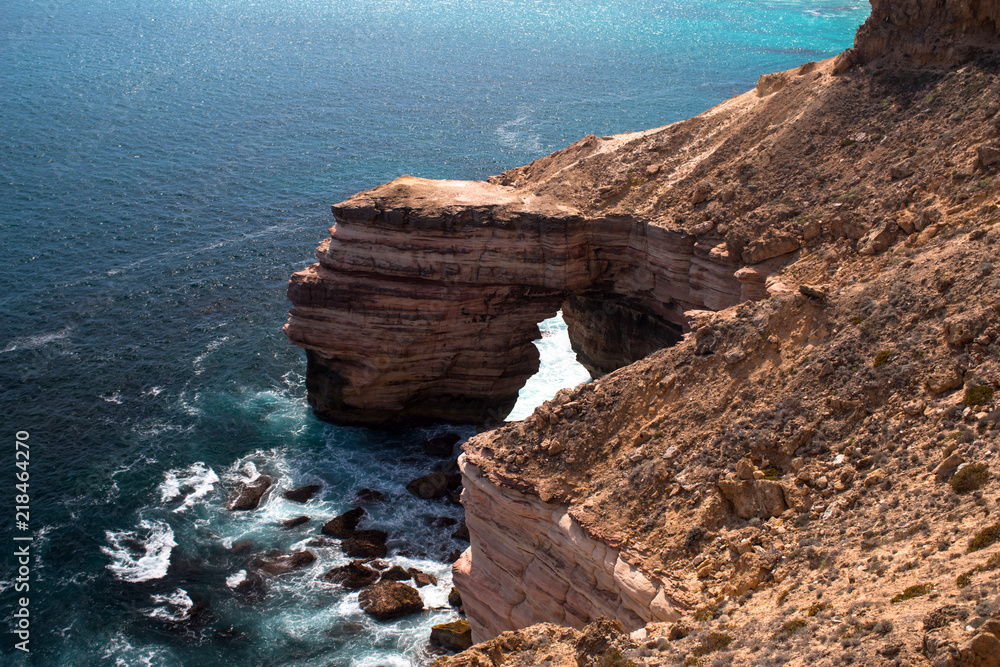 cliffs of Kalbarri National Park, WA, Western Australia, Indian Ocean