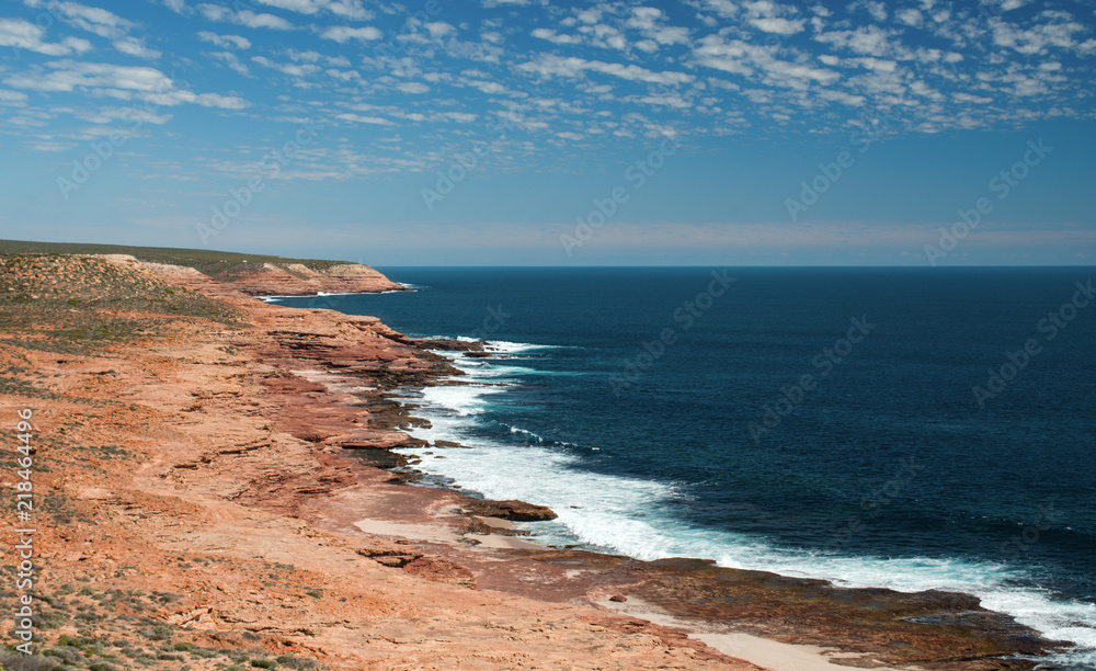 Coastalline of Kalbarri National Park, WA, Western Australia, Indian Ocean