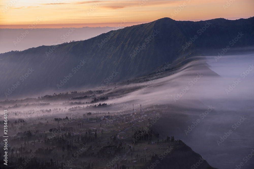 Mount. Bromo in wonderful morning, East Java, Indonesia Mount. Bromo in wonderful morning, East Java, Indonesia