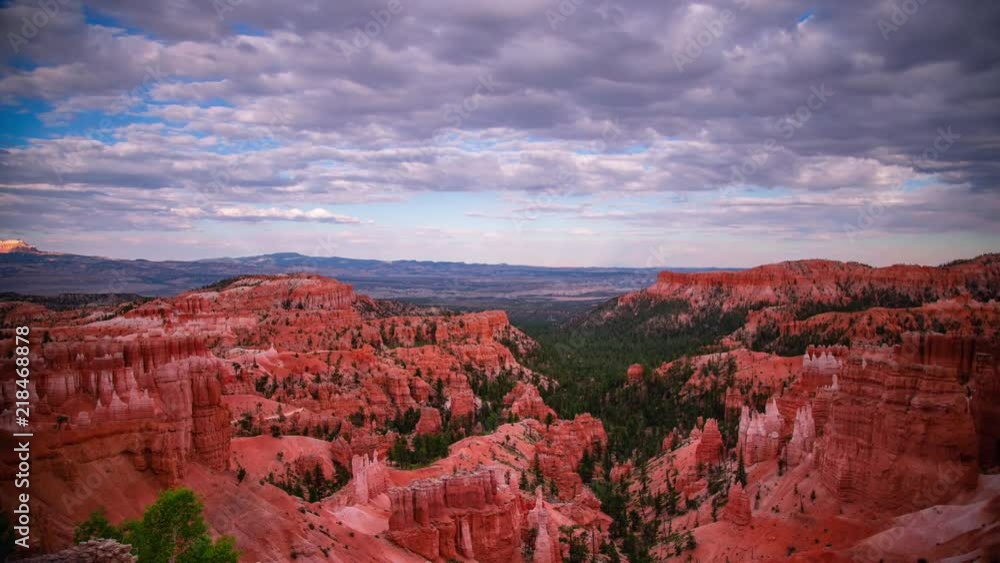 Time Lapse - Beautiful Clouds Moving Over over Bryce Canyon in Utah Time Lapse - Beautiful Clouds Moving Over over Bryce Canyon in Utah