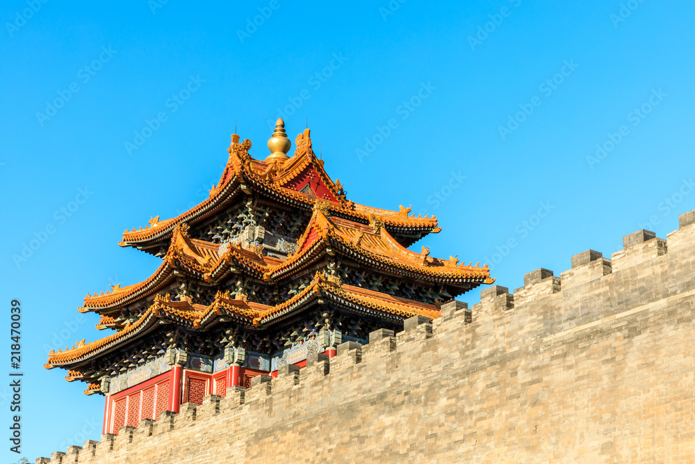 Naklejka premium The Forbidden City in Beijing,China