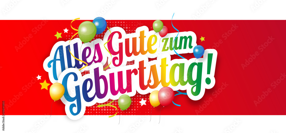 Fototapeta premium Alles Gute zum Geburtstag