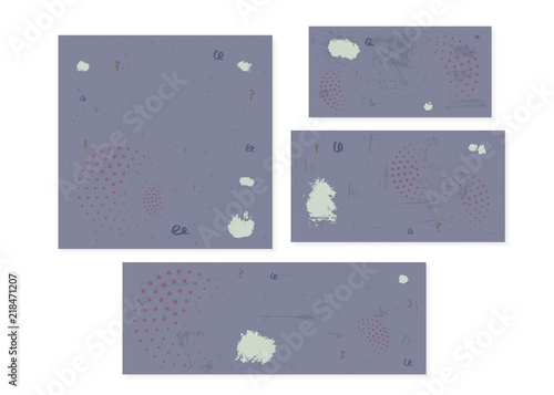 Set of  banners  for social media networks. Vector illustration. photo