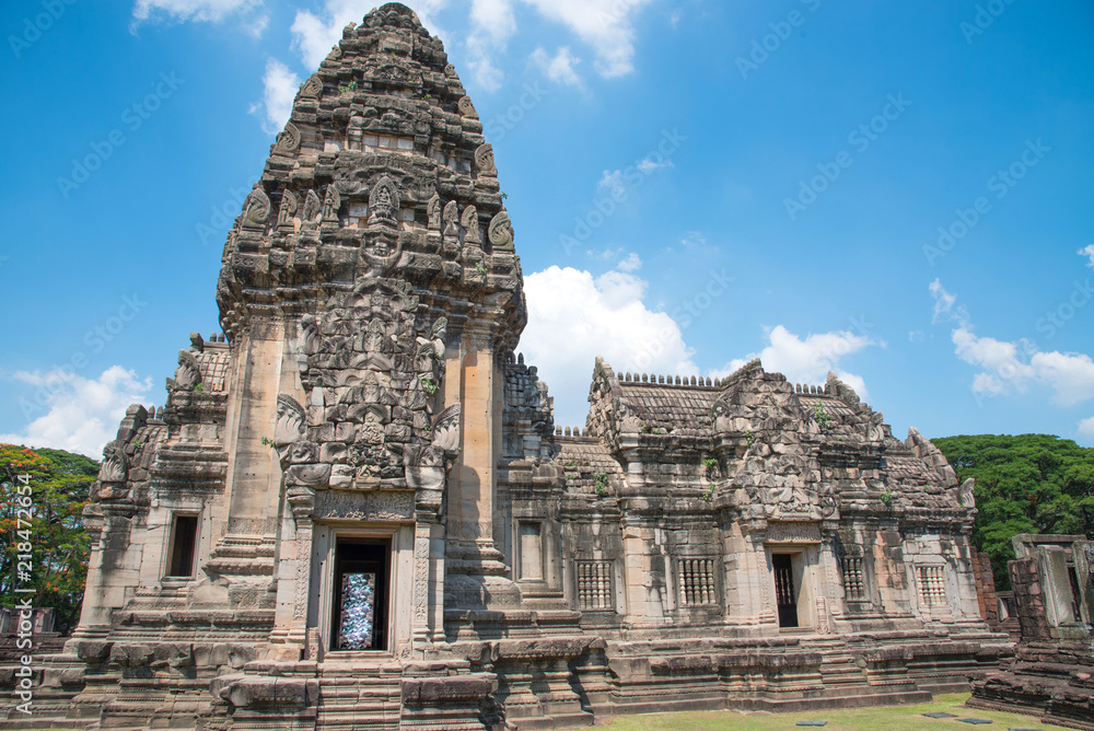 The public place is PRASAT HIN PIMAI is historic and ancient castle of generality in NAKHON RATCHASIMA Thailand and a kind of Khmer architect art decorated in the Buddhist temple,pavilion,temple hall The public place is PRASAT HIN PIMAI is historic and ancient castle of generality in NAKHON RATCHASIMA Thailand and a kind of Khmer architect art decorated in the Buddhist temple,pavilion,temple hall