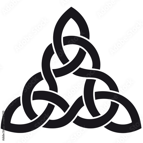 Celtic knot silhouette walltattoo