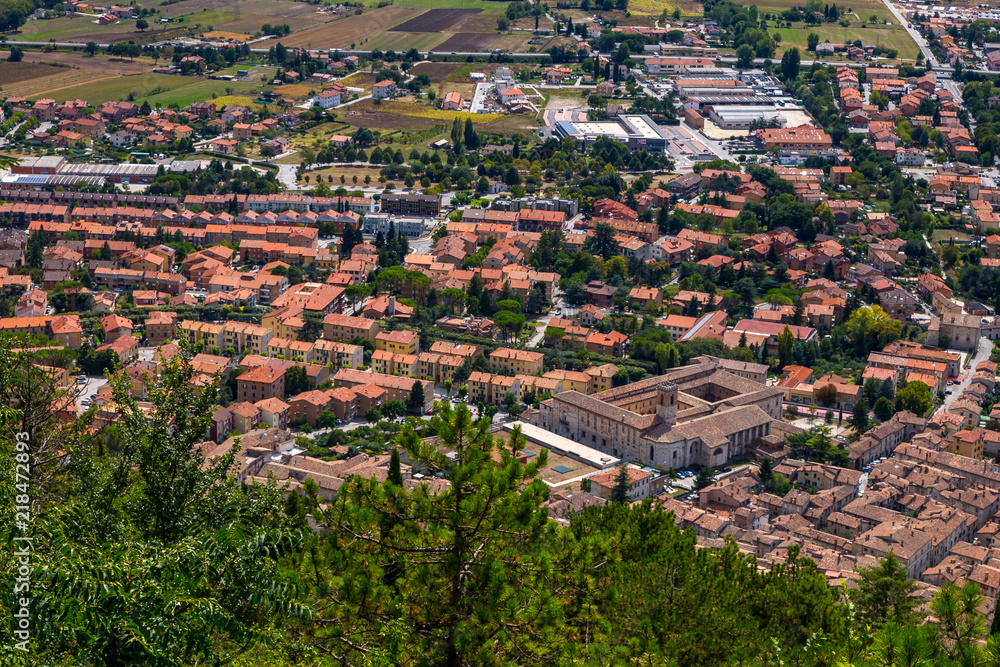 Gubbio, Italy. View of old city