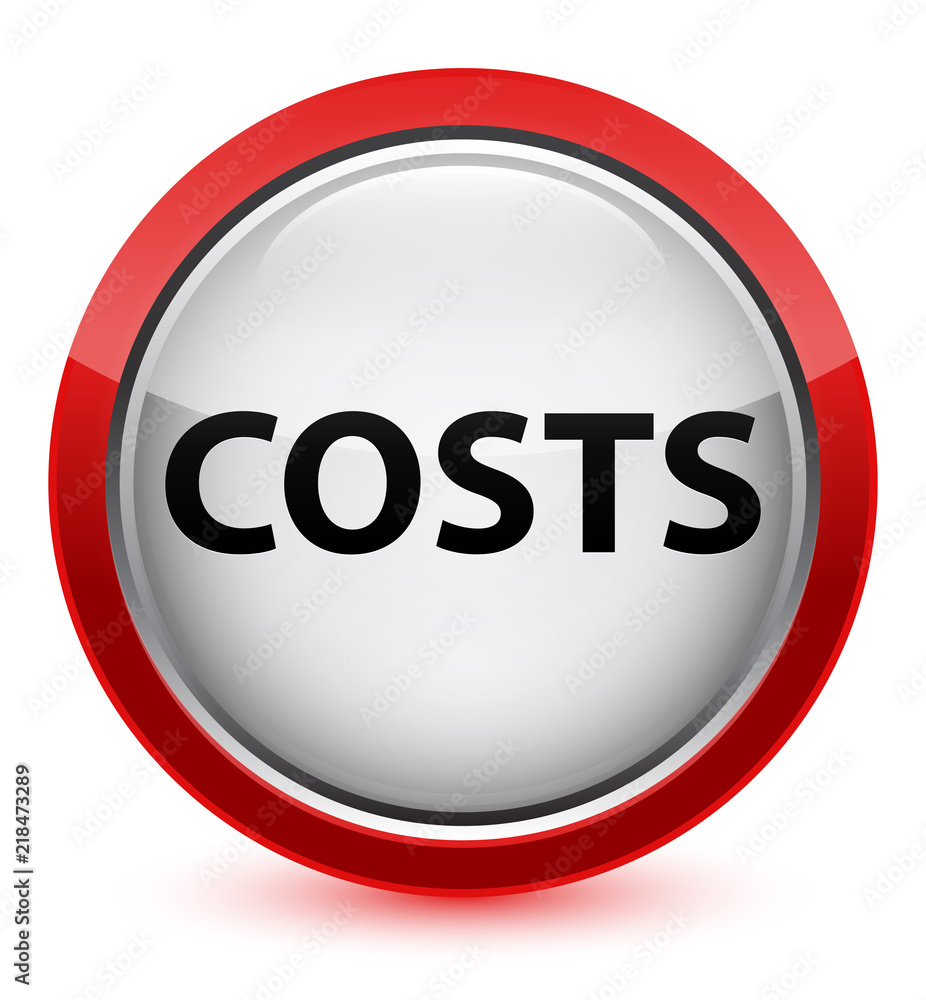 Costs crystal red round button Costs crystal red round button