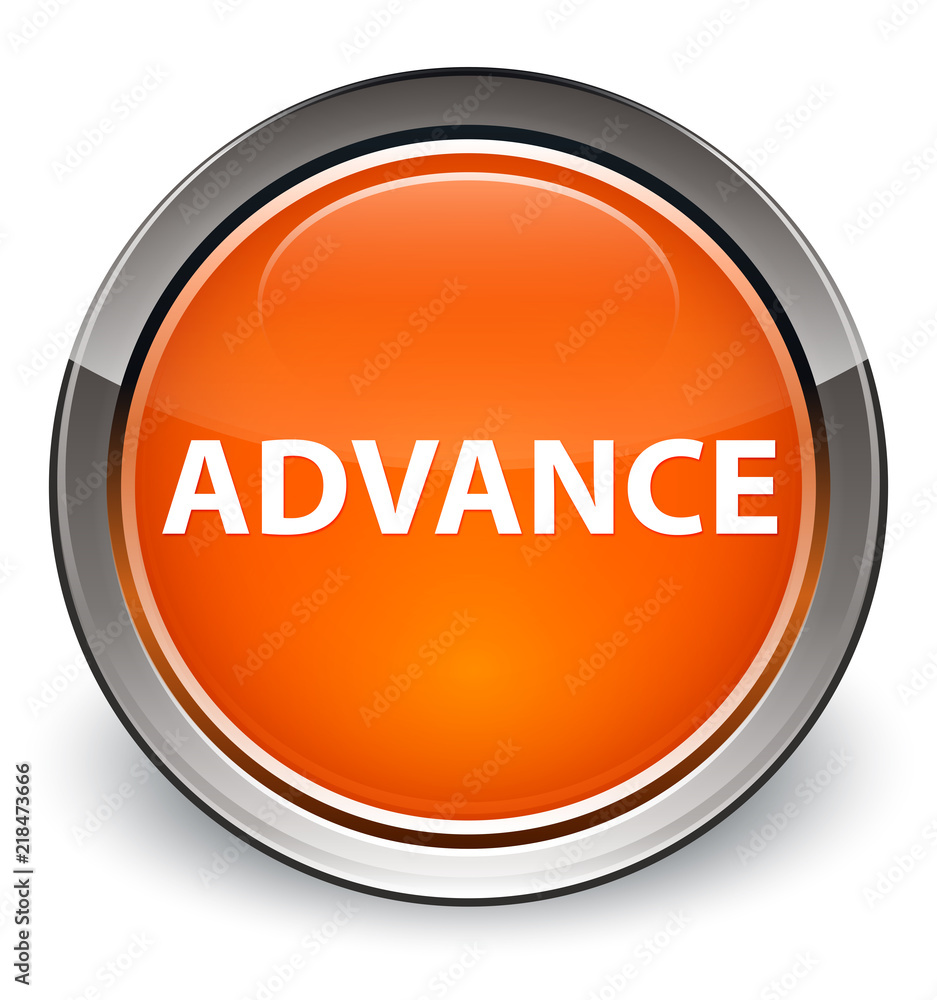 Advance optimum orange round button Advance optimum orange round button