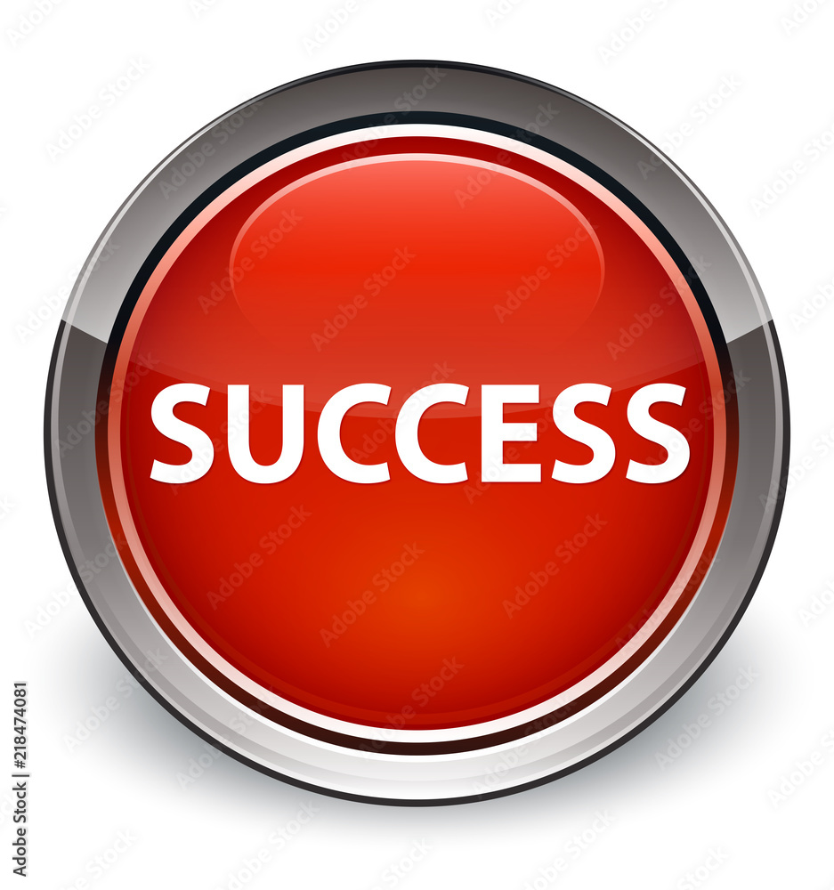 Success optimum red round button Success optimum red round button