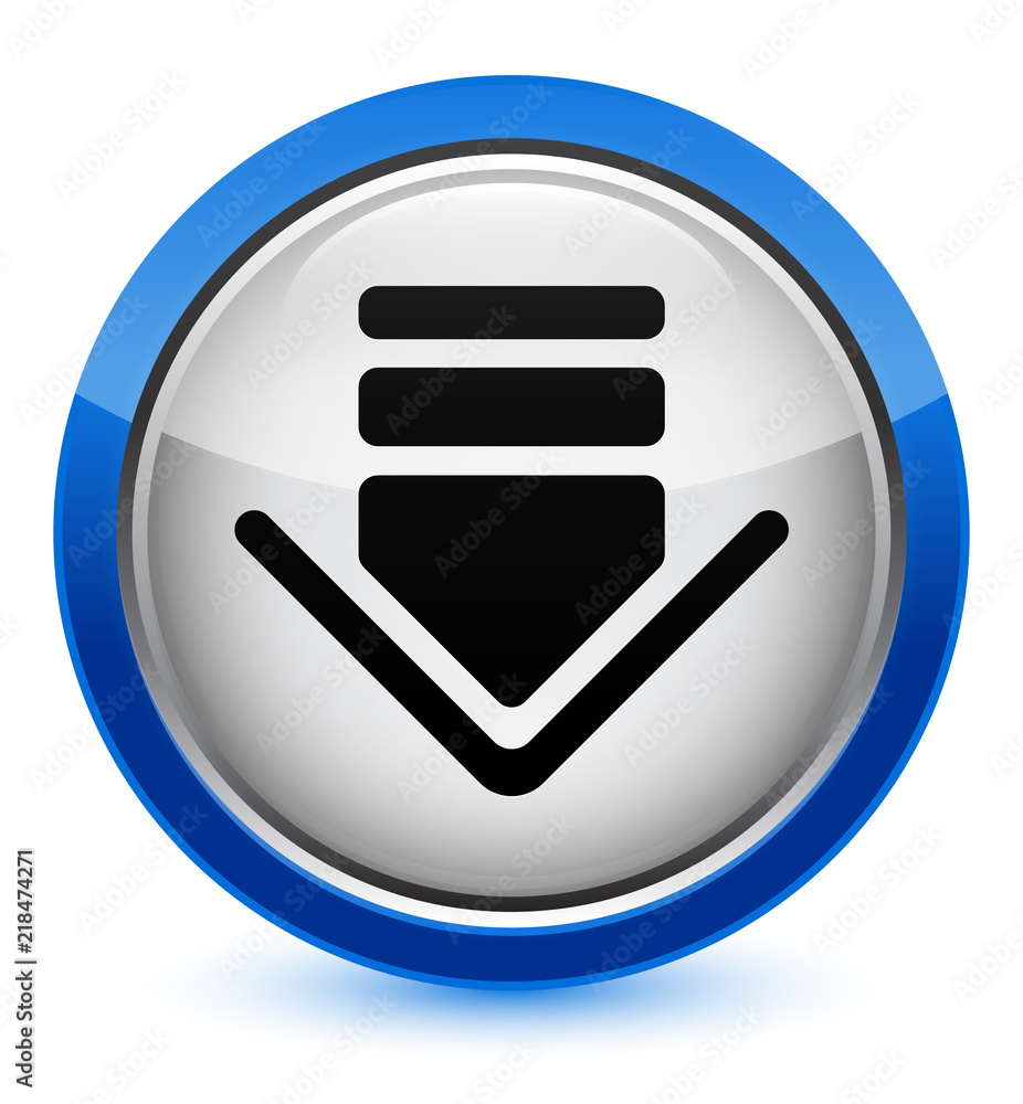 Download icon crystal blue round button Download icon crystal blue round button