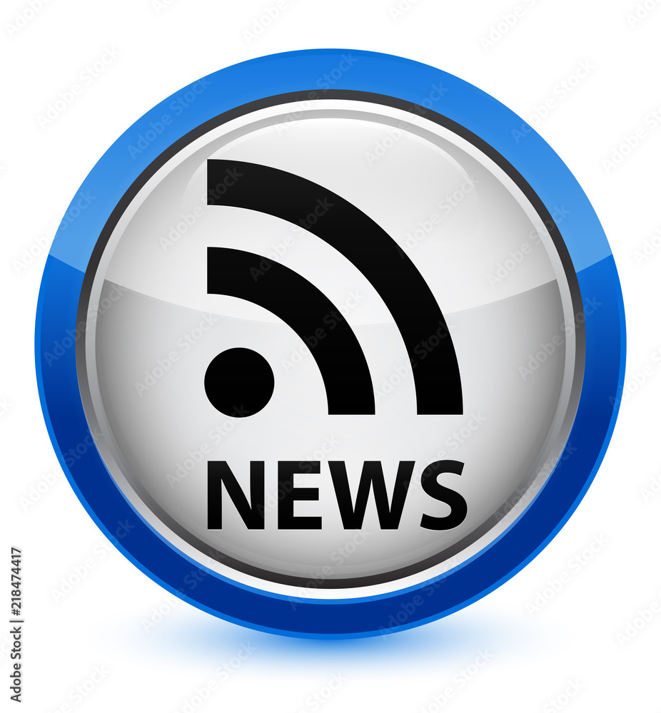 News (RSS icon) crystal blue round button News (RSS icon) crystal blue round button