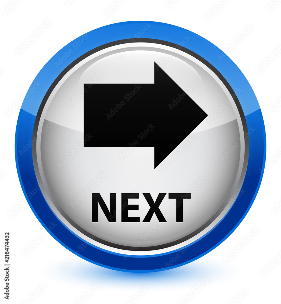 Next crystal blue round button Next crystal blue round button
