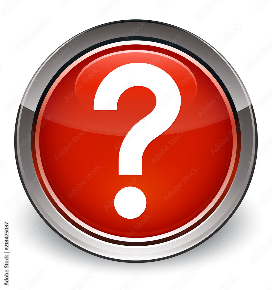 Question mark icon optimum red round button Question mark icon optimum red round button