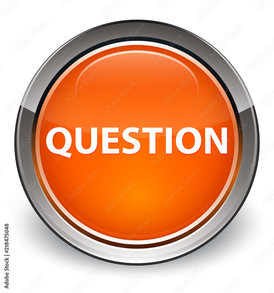 Question optimum orange round button Question optimum orange round button