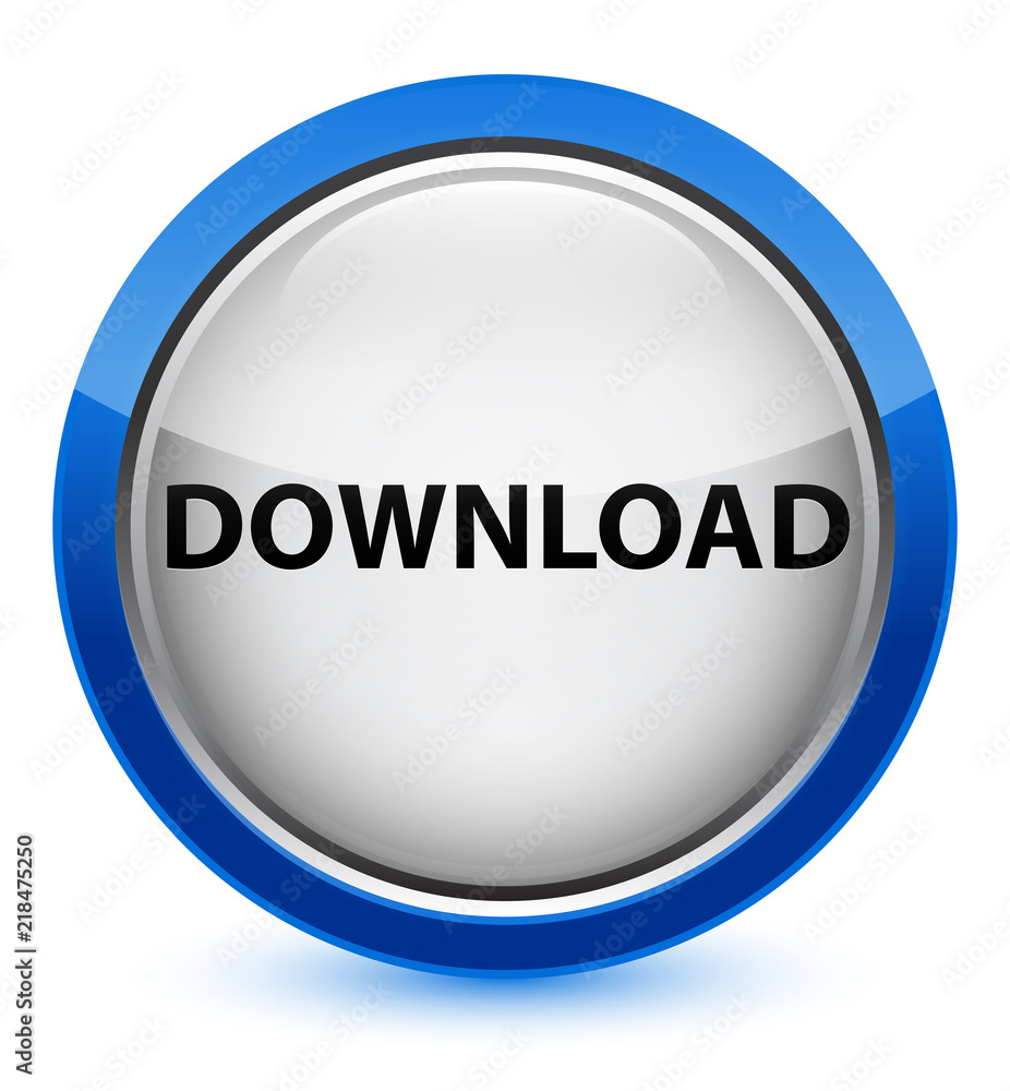 Download crystal blue round button Download crystal blue round button