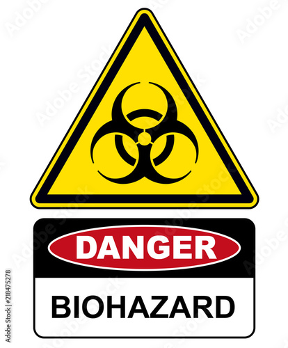 Biohazard, danger sign warning