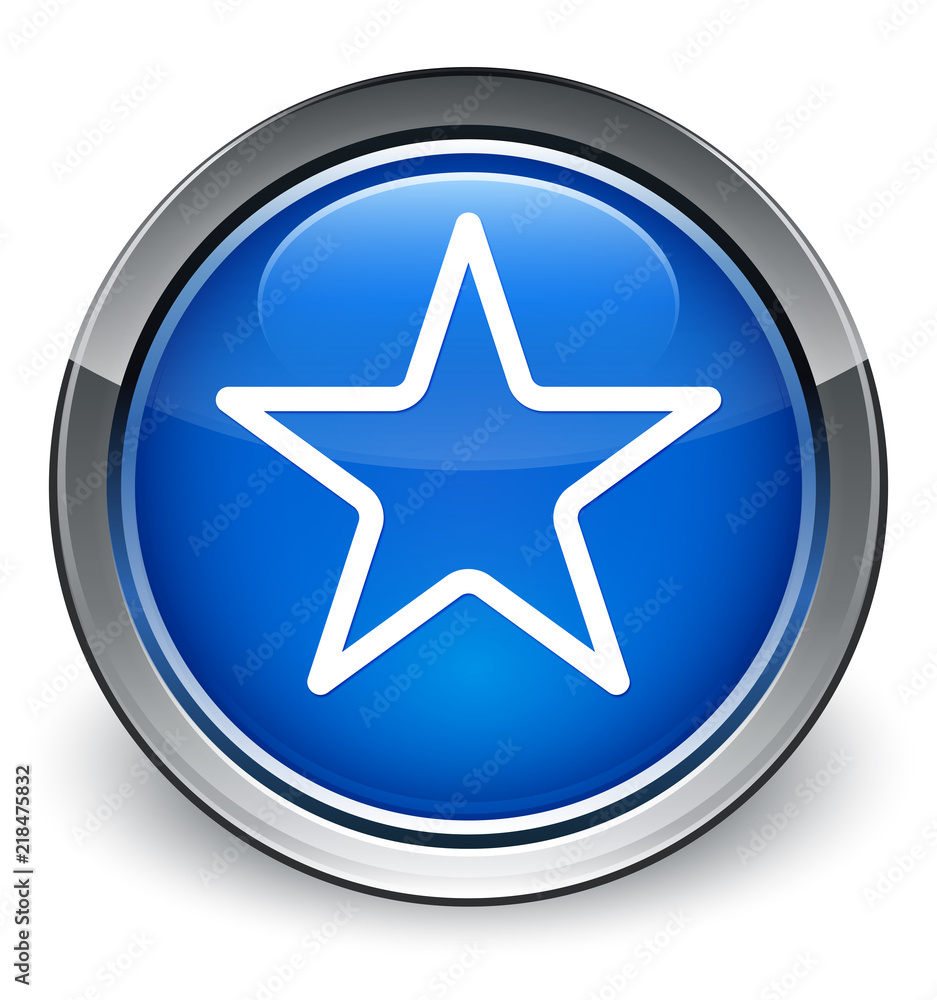 Star icon optimum blue round button Star icon optimum blue round button