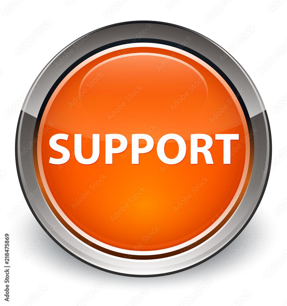 Support optimum orange round button Support optimum orange round button