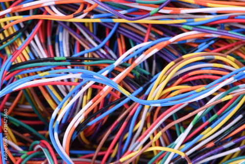 Colorful electric cable of telecommunication network