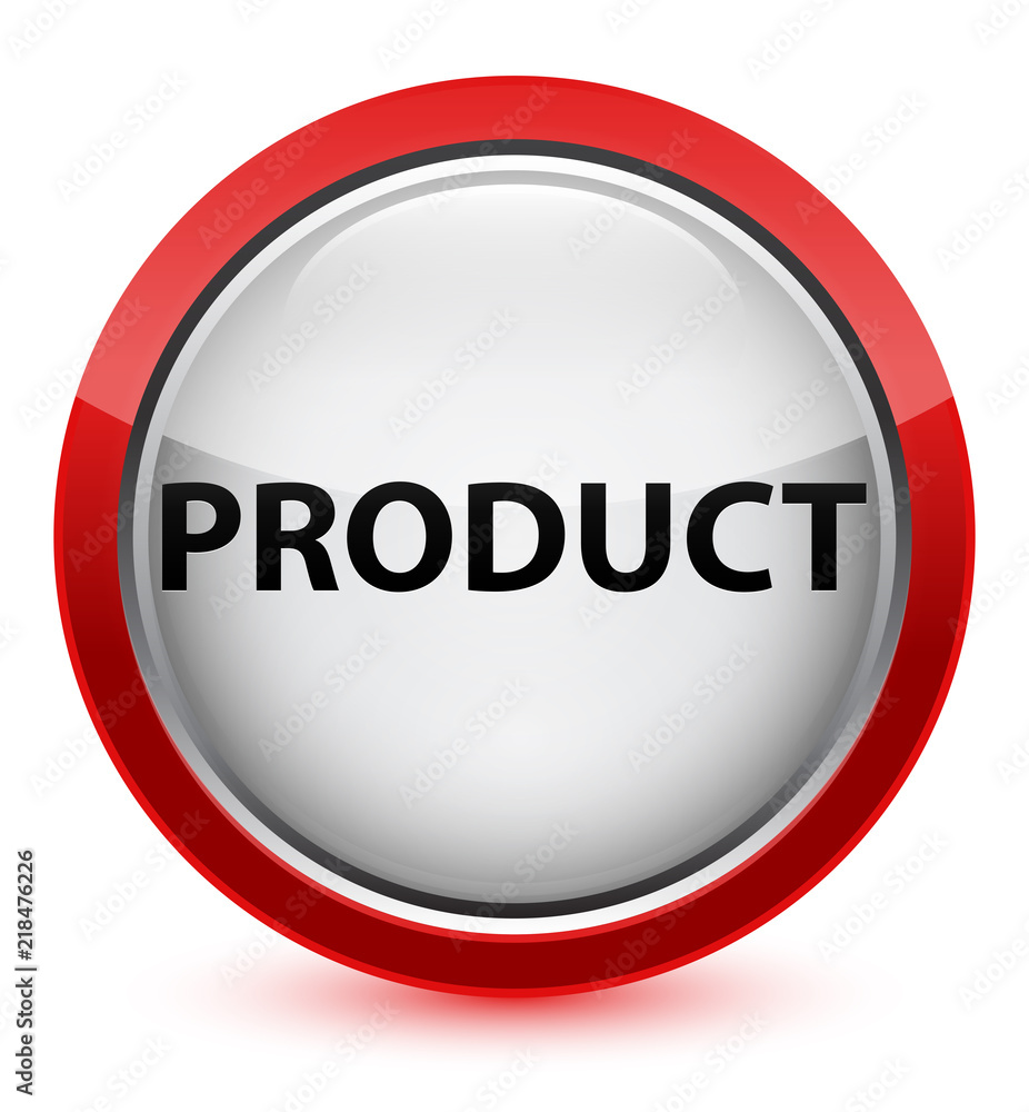 Product crystal red round button Product crystal red round button