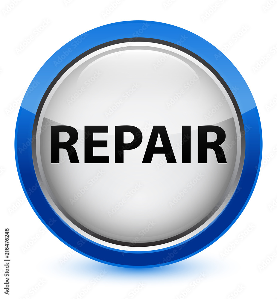 Repair crystal blue round button Repair crystal blue round button