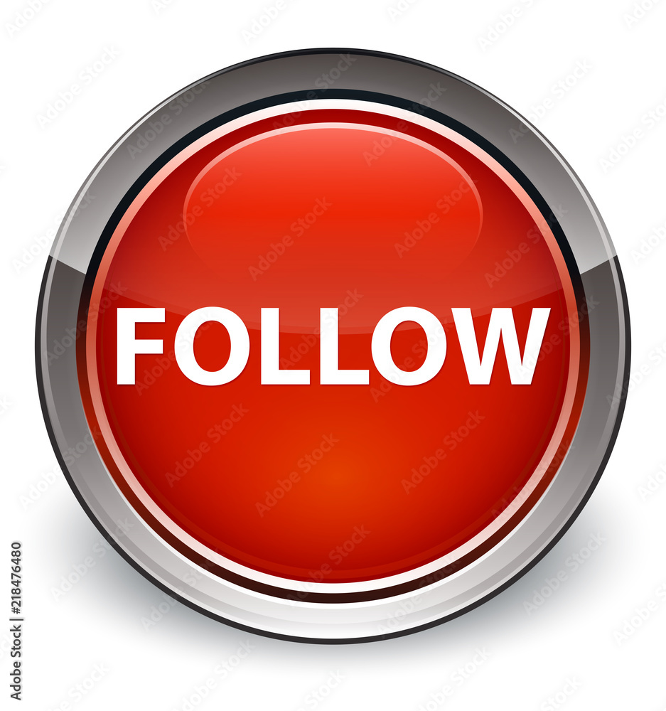 Follow optimum red round button Follow optimum red round button