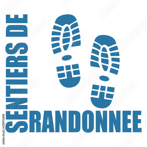Logo sentiers de randonnée.