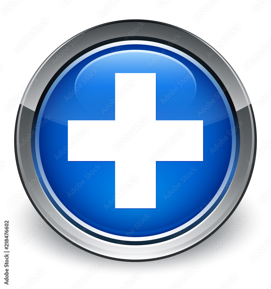 Plus icon optimum blue round button Plus icon optimum blue round button