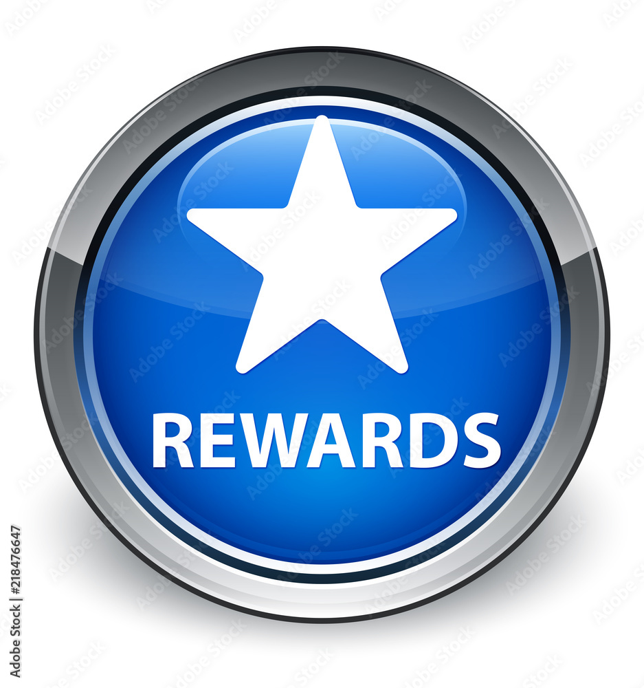 Rewards (star icon) optimum blue round button Rewards (star icon) optimum blue round button