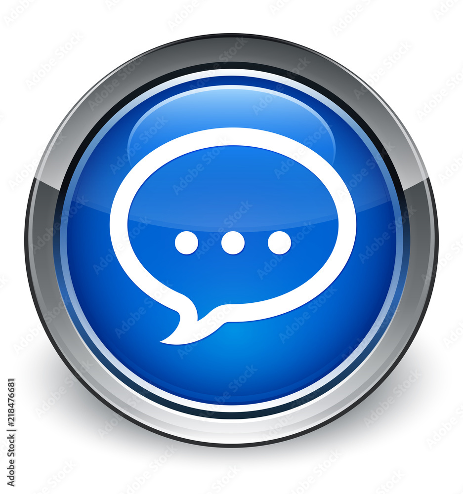 Talk icon optimum blue round button Talk icon optimum blue round button