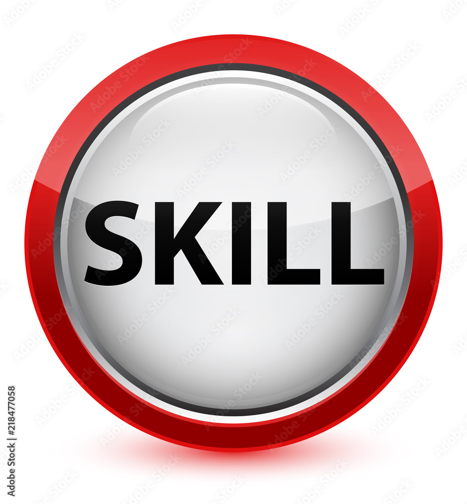 Skill crystal red round button Skill crystal red round button