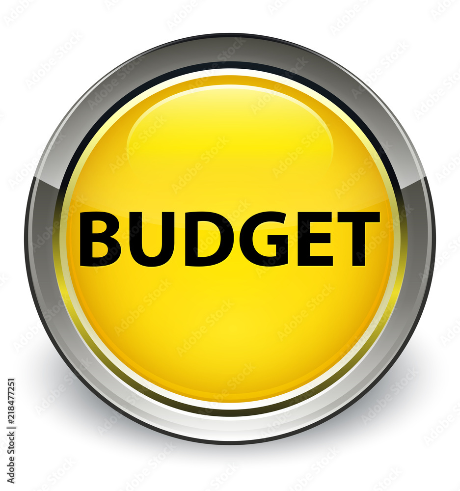 Budget optimum yellow round button Budget optimum yellow round button