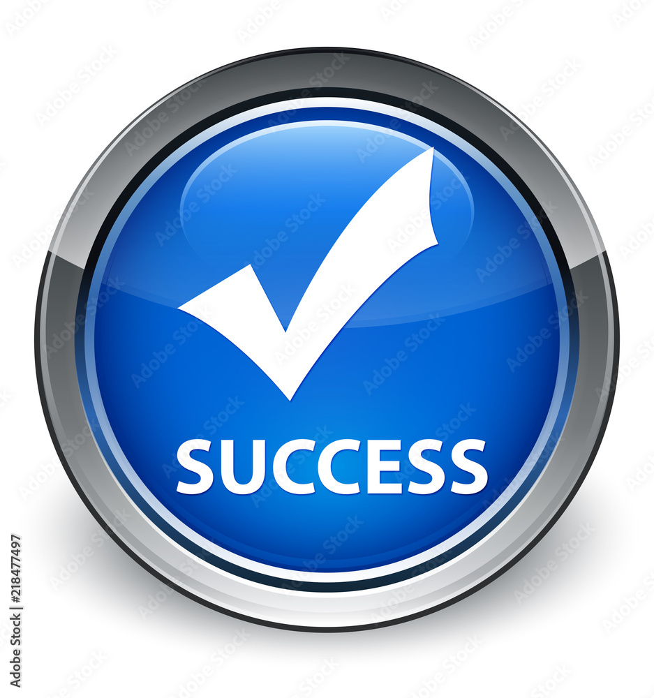 Success (validate icon) optimum blue round button Success (validate icon) optimum blue round button