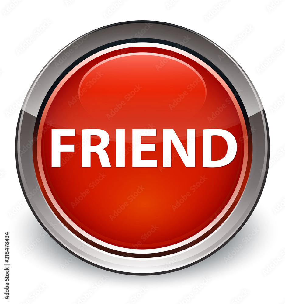 Friend optimum red round button Friend optimum red round button