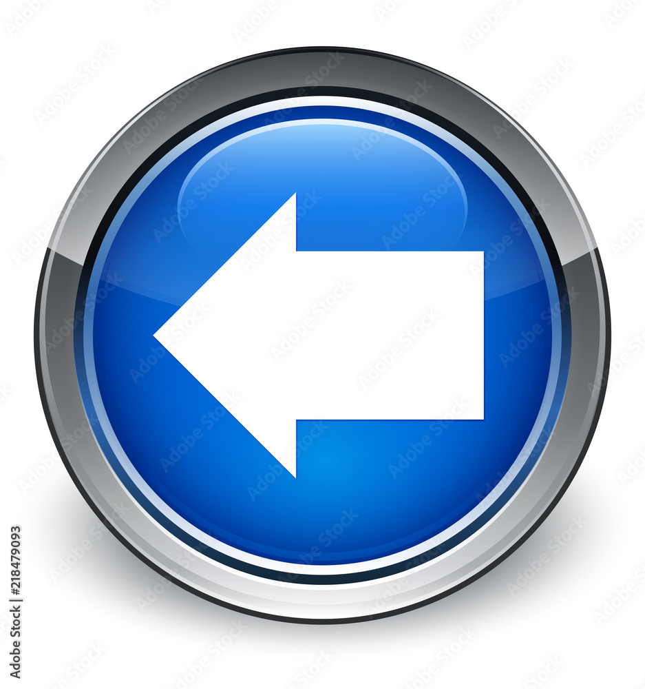 Back arrow icon optimum blue round button Back arrow icon optimum blue round button