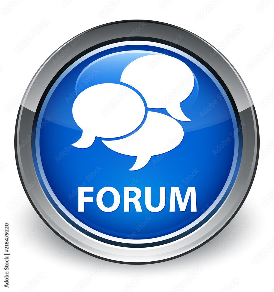 Forum (comments icon) optimum blue round button Forum (comments icon) optimum blue round button