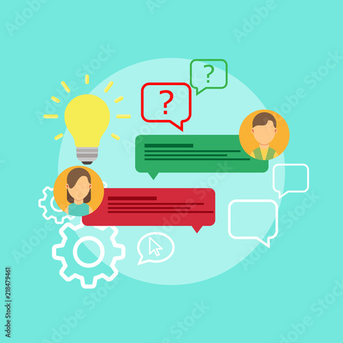 FAQ problem question icon solution vector. Isolated ask creative concept doubt service answer. Knowledge mark help business advice text. Frequently assistance helpdesk. Know how information support