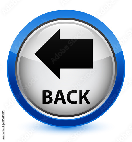 Free Download Back crystal blue round button - GFXLoad