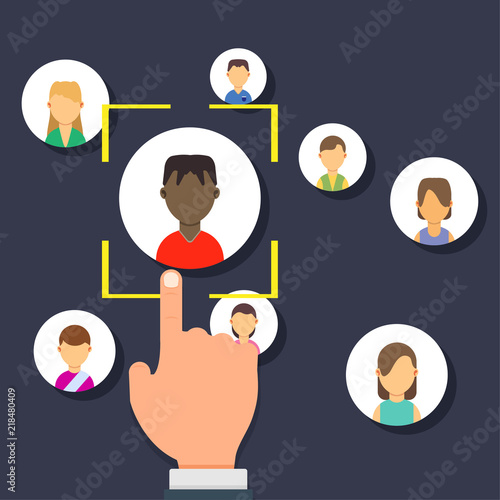 Outsource management illustration development business corporate teamwork sign. Resources manage employment strategy career. Solution analysis hiring worker. Finance delegate strategic talent offshore