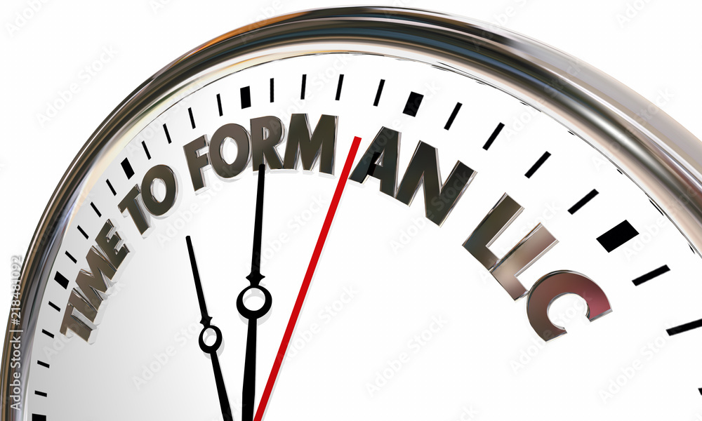Time to Form an LLC Limited Liability Corporation Clock Words 3d Illustration Time to Form an LLC Limited Liability Corporation Clock Words 3d Illustration