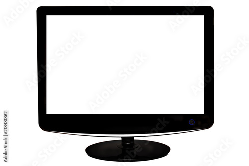 Monitor with white screen