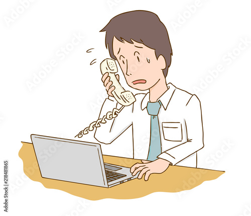 電話 クレーム 男性 会社員 一人 イラスト Stock Vector Adobe Stock 電話 クレーム 男性 会社員 一人 イラスト Stock Vector Adobe Stock