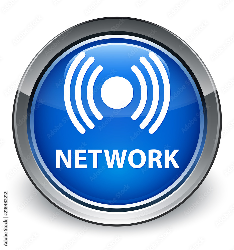Network (signal icon) optimum blue round button Network (signal icon) optimum blue round button