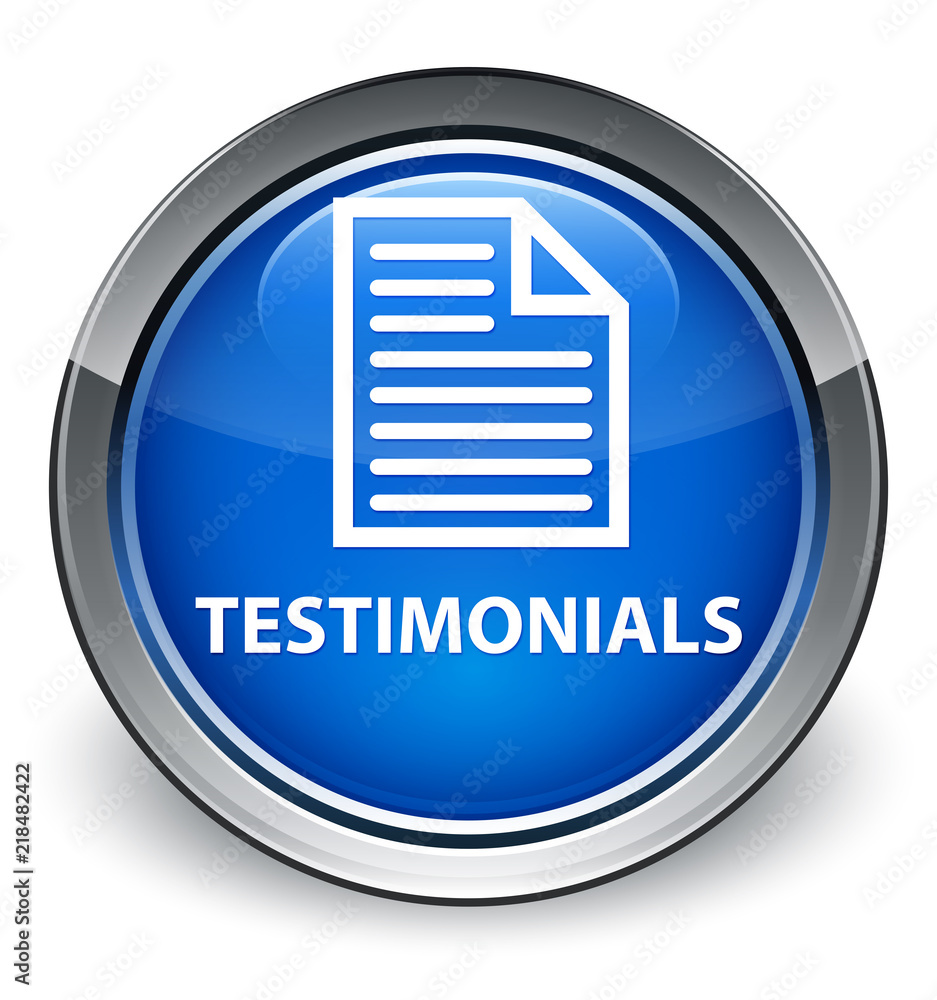 Testimonials (page icon) optimum blue round button Testimonials (page icon) optimum blue round button