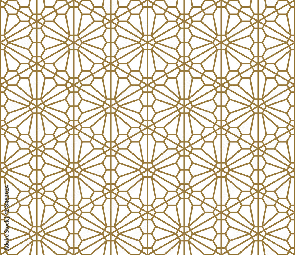 Seamless pattern based on Japanese ornament Kumiko Seamless pattern based on Japanese ornament Kumiko