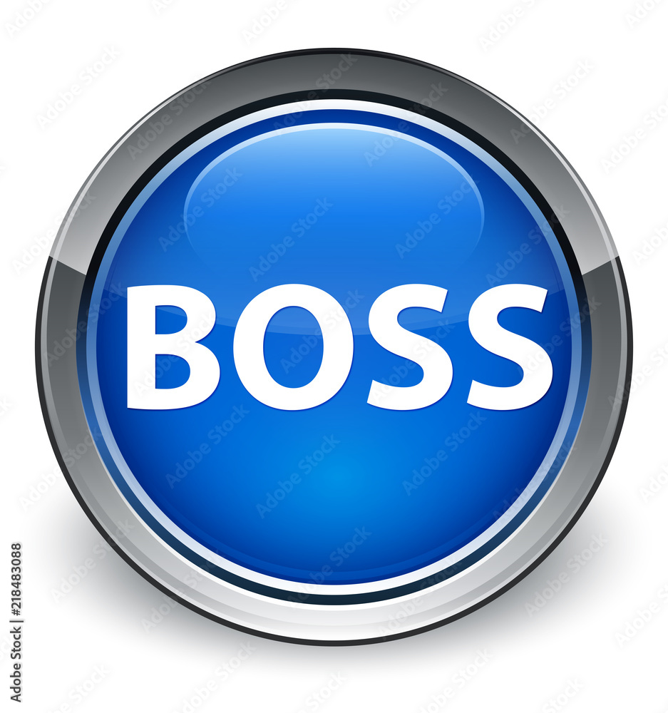 Boss optimum blue round button Boss optimum blue round button