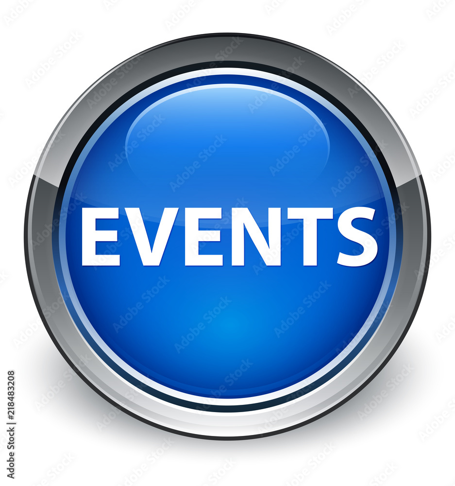 Events optimum blue round button Events optimum blue round button