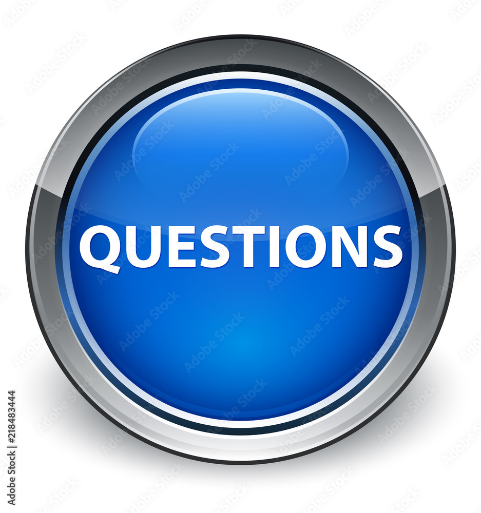 Questions optimum blue round button Questions optimum blue round button