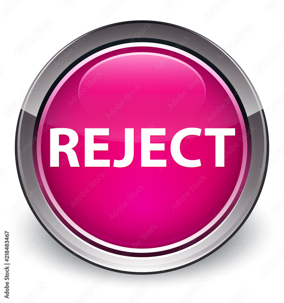 Reject optimum pink round button Reject optimum pink round button