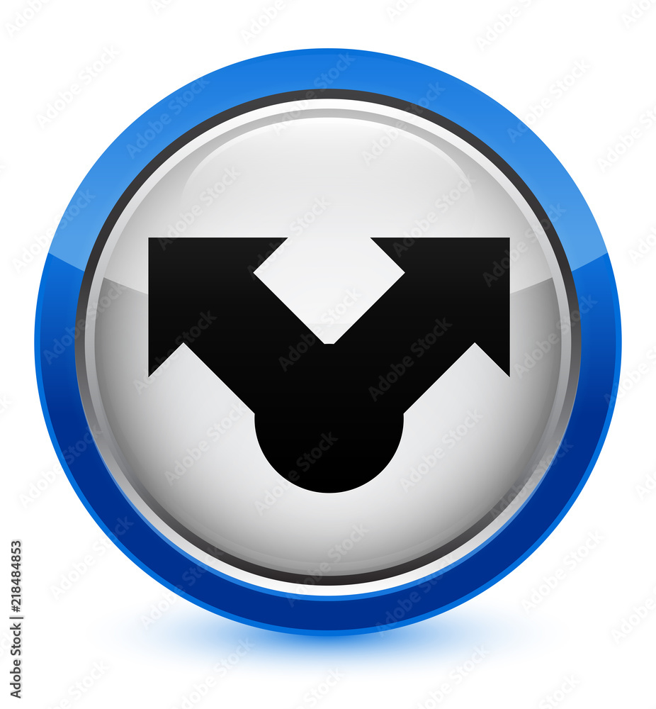 Share icon crystal blue round button Share icon crystal blue round button